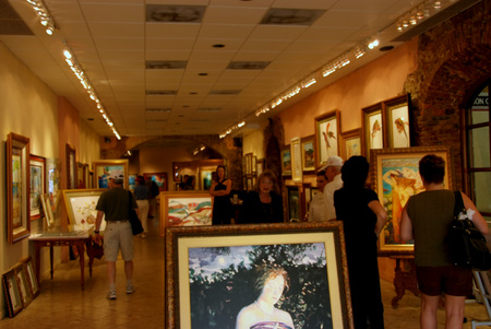 View from the front of the
gallery : Jonna's Gallery in St. Thomas : Jonna White Gallery