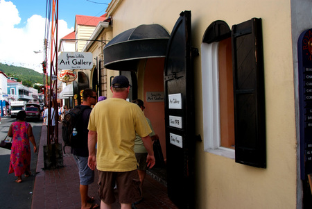 Main Street entrance  : Jonna's Gallery in St. Thomas : Jonna White Gallery