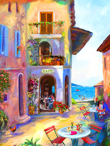 Cafe : Island Scenes : Jonna White Gallery